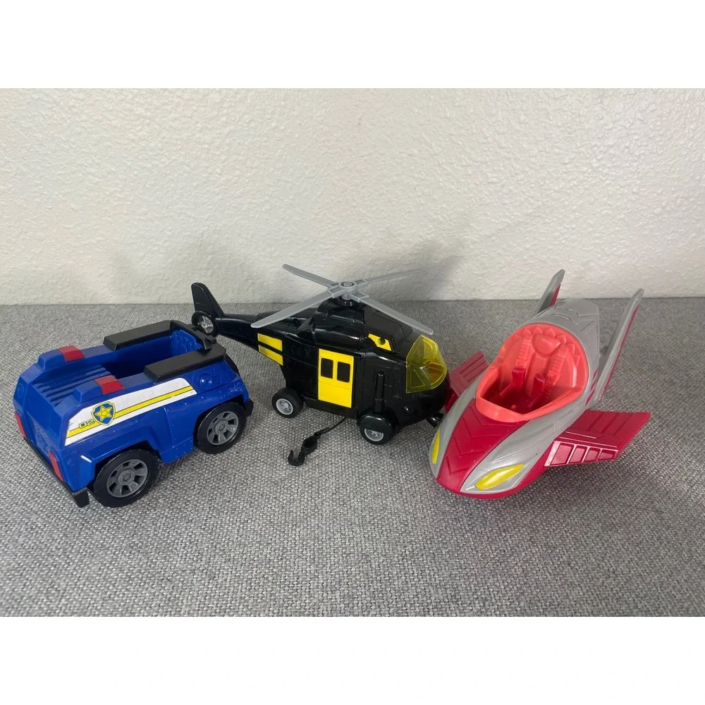 Paw Patrol Chase Police Cruiser PJ Masks Romeo Lab & Rescue Helicopter Toy Lot